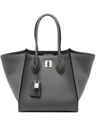 Ermanno Scervino Maggie Padlock Leather Tote Bag