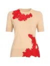 Ermanno Scervino Embroidered T-shirt In Pink