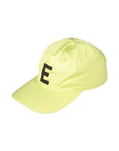 Ermanno Scervino Man Hat Acid Green Size M Viscose