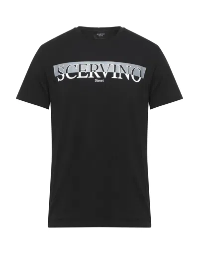 Ermanno Scervino Man T-shirt Black Size Xl Cotton, Elastane