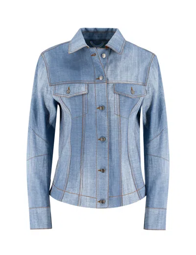 Ermanno Scervino Jacket In St.jeans