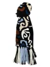 Ermanno Scervino Alpaca Mix Scarf With Jacquard Pattern In 多色的