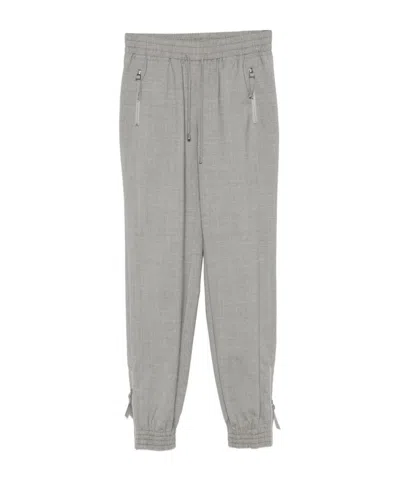 ERMANNO SCERVINO MÉLANGE-EFFECT TROUSERS