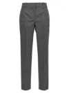 Ermanno Scervino Wool Trousers With Back Pockets And Belt Loops In Gray