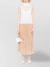 Ermanno Scervino Merino Blend Sleeveless High Neck Top In White