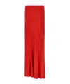 Ermanno Scervino Elastic-waist Midi Skirt In Red