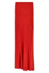 Ermanno Scervino Elastic-waist Midi Skirt In Red