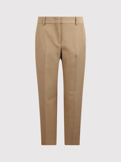 Ermanno Scervino Mid-rise Tailored Trousers In Brown