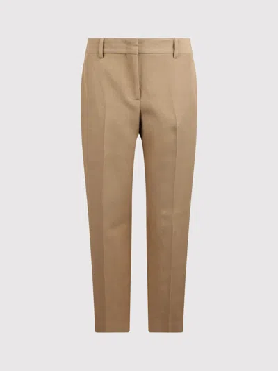 Ermanno Scervino Mid-rise Tailored Trousers In Beige