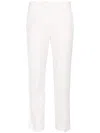 Ermanno Scervino Tailored High-waist Trousers With Subtle Pleats In White