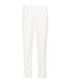 Ermanno Scervino Tailored High-waist Trousers With Subtle Pleats In White
