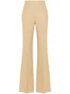 Ermanno Scervino Mid-waist Bootcut Trousers In Neutrals