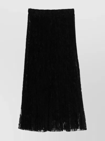 ERMANNO SCERVINO MIDI A-LINE SKIRT LACE OVERLAY