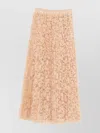 Ermanno Scervino Beige Elegance In Skirt In Gold