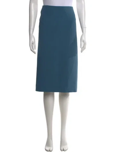 Pre-owned Ermanno Scervino Midi Length Skirt W/ Tags In Blue