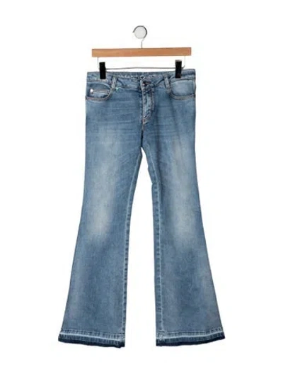 Pre-owned Ermanno Scervino Mid-rise Flared Jeans In Blue