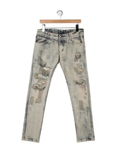 Pre-owned Ermanno Scervino Mid-rise Skinny Leg Jeans In Blue