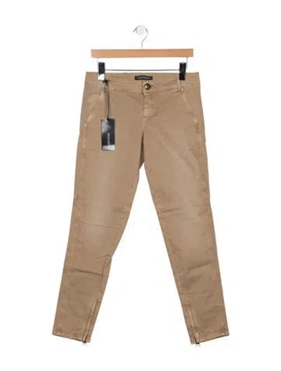 Pre-owned Ermanno Scervino Mid-rise Skinny Leg Jeans In Neutral