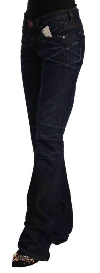 Ermanno Scervino Mid-waist Straight-cut Denim Jeans In Blue