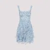 Ermanno Scervino Ruffled Lace Mini Dress In Multicolor