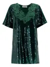 Ermanno Scervino Mini-dress With Sequins Sewn All Over