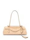 Ermanno Scervino Mini Music Suede Shoulder Bag In Neutral