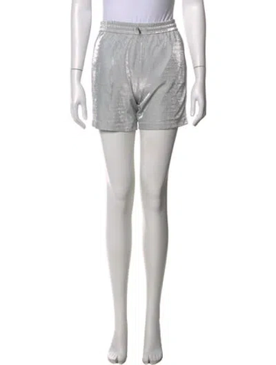 Pre-owned Ermanno Scervino Mini Shorts In Silver
