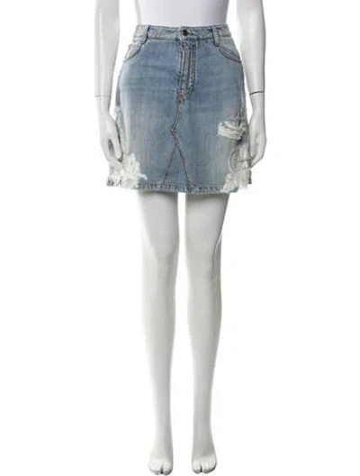 Pre-owned Ermanno Scervino Mini Skirt In Multi