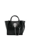 Ermanno Scervino Mini Shopping Handbag In Black