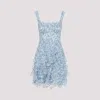 Ermanno Scervino Ruffled Lace Mini Dress In Multicolor