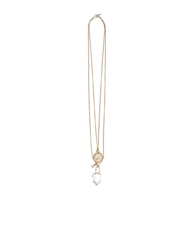 Ermanno Scervino Multilayer Necklace In Yellow