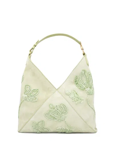 Ermanno Scervino Nuvolato Tenders Green Handbag
