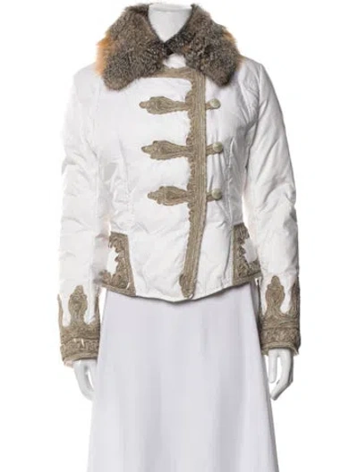Pre-owned Ermanno Scervino Nylon Jacket In White