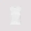 Ermanno Scervino White Cotton Tank Top In Off White