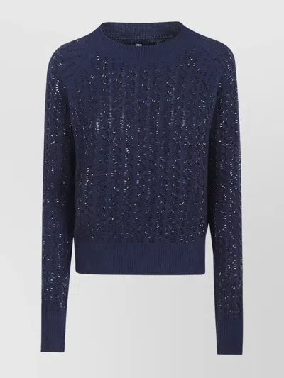 Ermanno Scervino Baguette Studded Sweater Sweaters And Cardigans Blue