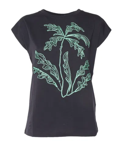 Ermanno Scervino Open-necked Black Shirt