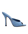 Ermanno Scervino Open-toed High-heeled Sandals In Blue