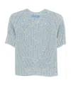 Ermanno Scervino Short Sleeve Sweater In Multi