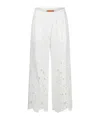 Ermanno Scervino Openwork Trousers In White