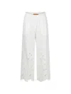 Ermanno Scervino Openwork Trousers In White
