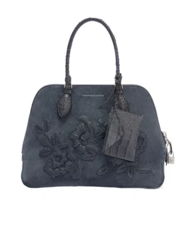 Ermanno Scervino Orsetta Large Double Handle Bag In Black