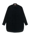 Ermanno Scervino Oversize Poplin Shirt In Blue
