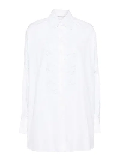 Ermanno Scervino Oversized Cotton Shirt In White