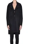 Ermanno Scervino Oversized Virgin Wool Coat In Black
