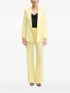 Ermanno Scervino Padded-shoulder Double-breasted Blazer In Yellow
