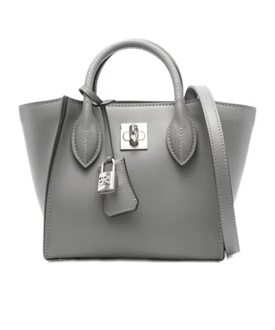 Ermanno Scervino Double Handle Shoulder Bag In Gray