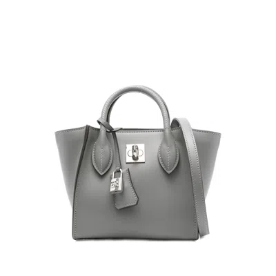 Ermanno Scervino Padlock-detailing Tote Bag In Gray