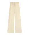 Ermanno Scervino Palazzo Trousers In Virgin Wool In Brown