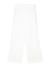 Ermanno Scervino Embroidered Straight-leg Trousers In White