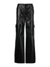Ermanno Scervino Drawstring-waist Faux-leather Trousers In Black